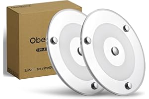 Obeaming 2 Pack 12V LED Ceiling Dome Light 400LM, 4.75" Dimmable Interior Light for RV Boat Camper Van Travel Trailer Truck S