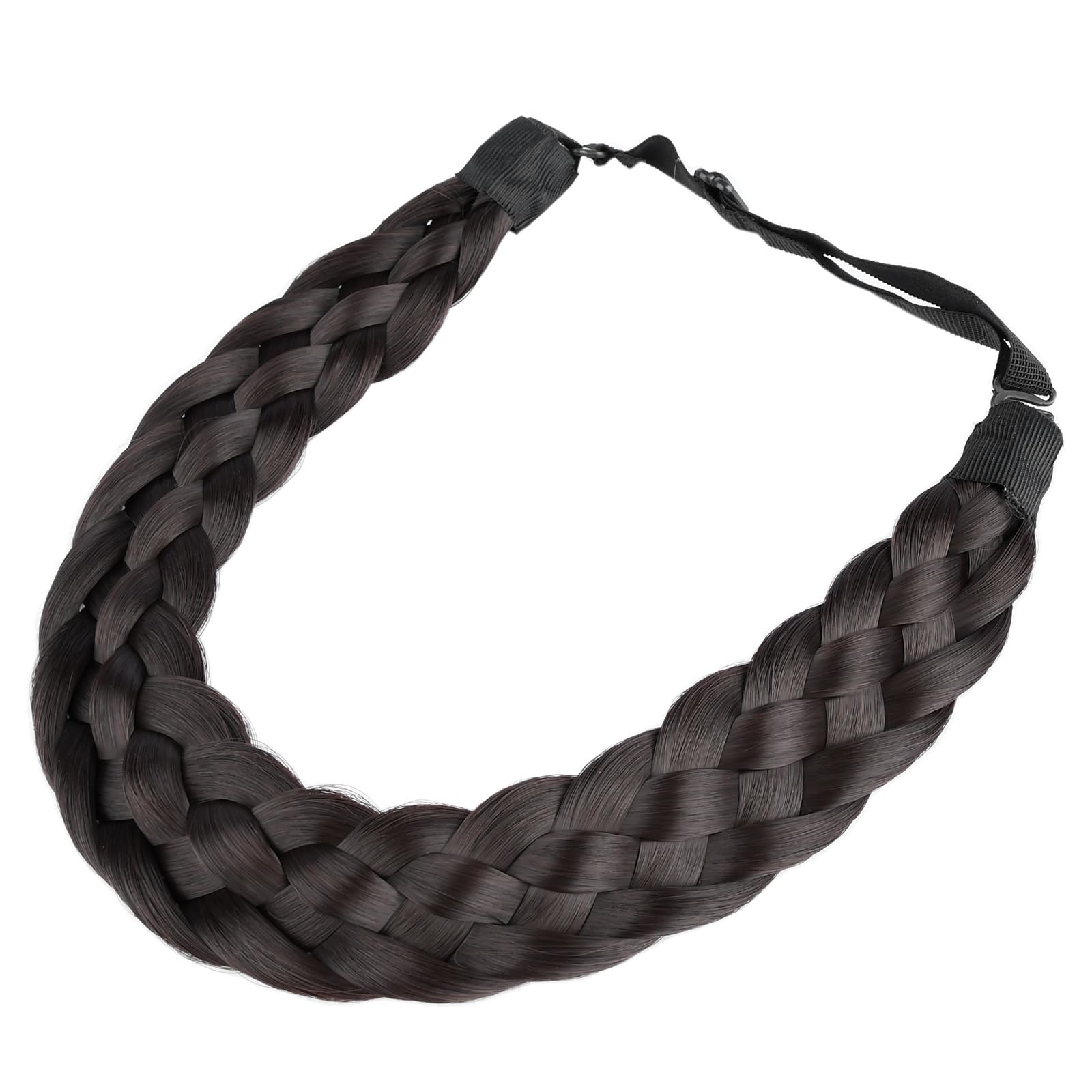 Gledola 5 Strands Synthetic Hair Braid Headband Hair Braided Headband for Women Girl (Brunette Brown) — image 1