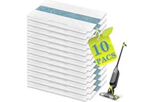 TETEPV 10 Pack VACMOP Pro Replacement Pads Compatible with Shark VACMOP Disposable Hard Floor Vacuum for Shark VACMOP Pro VM252 VM251 VM250 VM200 VC205 QM250 VM190 VM200P12 VMP30