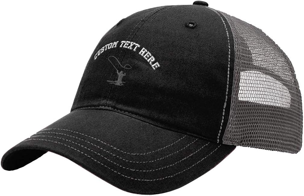Custom Baseball Cap Man Fishing B 