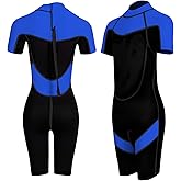 FLEXEL Kids Wetsuit for Boys Girls Toddlers, 2mm Back Zipper Shorty Wetsuit, 3mm Long Sleeve Back Zip Full Wetsuit, Neoprene Thermal Swimsuits for Diving Surfing Swim Lessons
