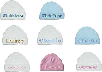 personalised baby hat