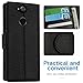 Leather Wallet Phone Case for Sony Xperia XA2 Ultra, IDOOLS Folding Flip Cases Protective Cover Strong Magnetic Closure Protector with Card Slots Kickstand (Black, 6.0
