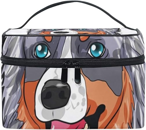 Amazon Co Jp 化粧ポーチ オーストラリアンシェパードドッグ 柄 メイクボックス 化粧品収納 旅行メイクバッグ 旅行化粧バッグ メイク収納バッグ コスメボックス コスメ収納ケース 並行輸入品 Beauty