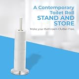 Blue Canyon Stainless Steel Toilet Roll Holder Spike Free Standing view 4