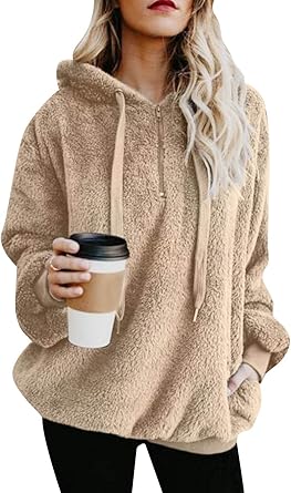 fluffy fleece pullover