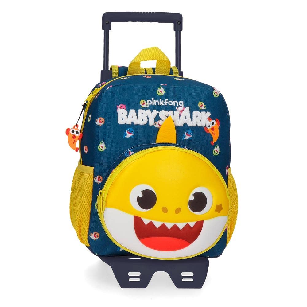 Baby Shark My Good Friend Pre-school Backpack with Trolley Blue 23x28x10 cm Polyester 6.44 Litre โ image 1