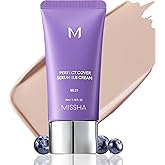 MISSHA M PERFECT COVER SERUM BB CREAM No.21 Light Beige - Light with Cool Undertone, BB Cream by Cardi B Pick, Skin Tint, Tinted Moisturizer, Skin Care Foundation Makeup, Korean Makeup,1.18 Fl oz