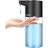 Automatic Soap Dispenser Touchless,Simple Physical Adjustment,Low Battery Consumption Hand Dish Soap Dispenser Kitchen Bathroom,Hands Free Auto
