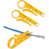 Mini Wire Stripper 4 Pack Network Wire Stripper Punch Down Cutter for Network Wire Cable, RJ45 Cat5 cat6 Data Cable Telephone Cable and Computer UTP Cable