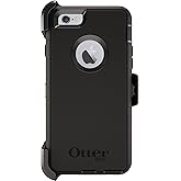 OtterBox iPhone 6 / 6s Defender Series Case - Black, Rugged & Durable, with Port Protection, Includes Holster Clip Kickstand