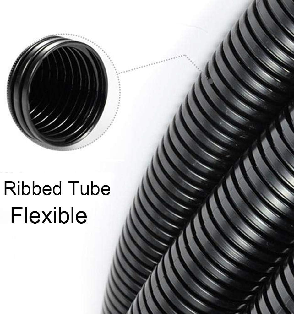 100 FT 1/4” Wire Loom Split Tubing Auto Wire Conduit Flexible Cover: Electronics