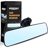 Wontolf Universal Rear View Mirror with Suction Cup - Anti-Glare Interior Mirror for Car, Truck, SUV & Boats - 9.76" (248mm)