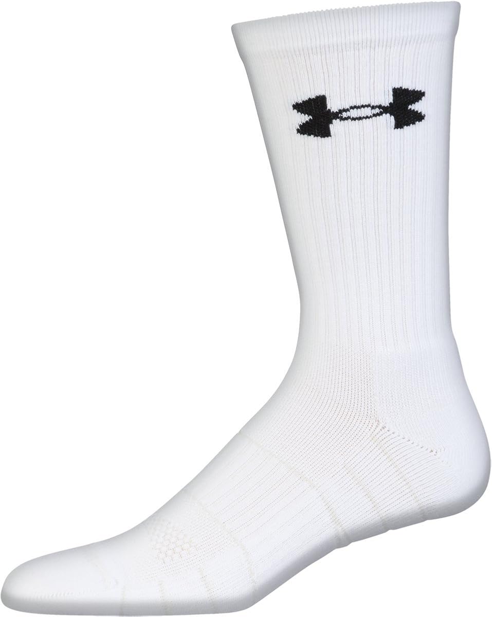 Under Armour Adult Elevated Performance Crew Socks, 3-Pairs : Clothing