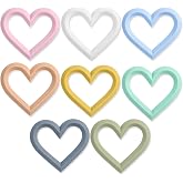 Valentine's Day Baby Teether Silicone Heart Teething Toys 6-12 Months 3-36 Months,Baby Chew Toys Teething Relief,Gifts for Babies,BPA-Free