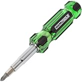 OEMTOOLS 22588 13-in-1 Multi Screwdriver and Nut Driver, Schrader Valve Tool, Impact-Resistant Multi Bit Screw Driver, Versatile Multitool Screwdriver