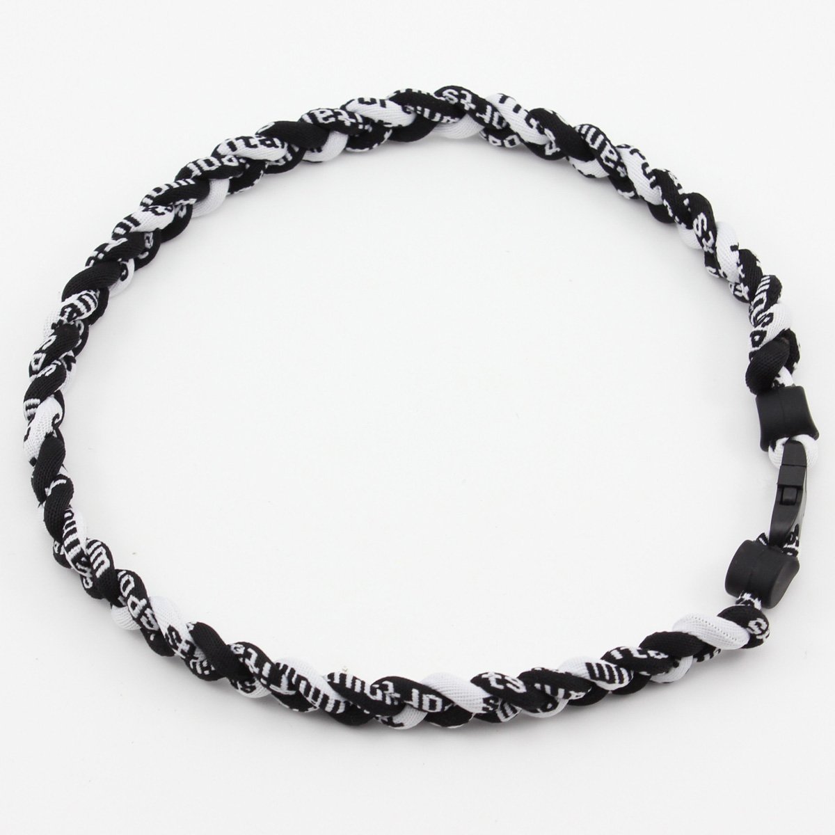 Athletic All Black 20IN Titanium Sport Necklace for Men by Power Sport Beauty