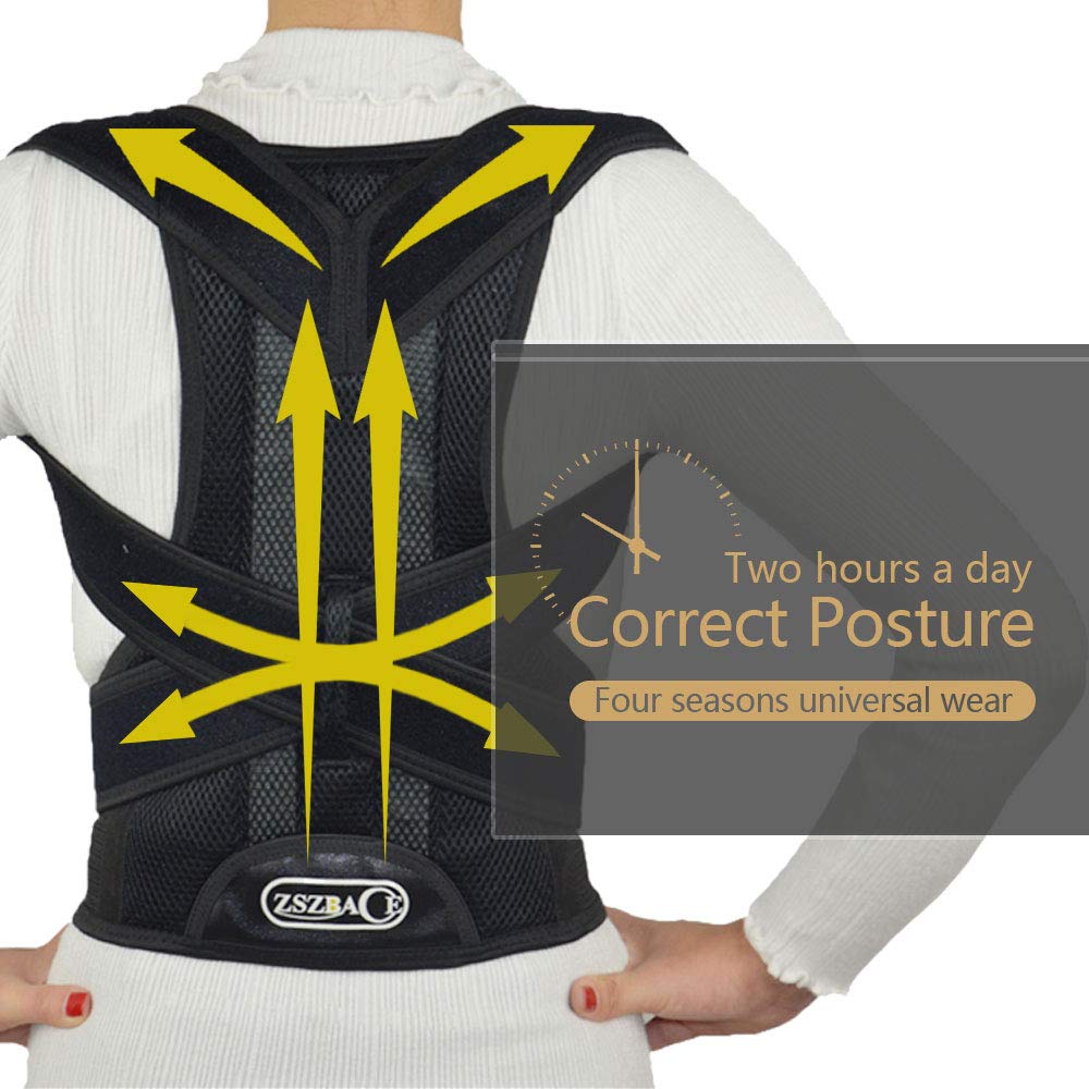 Corrects Slouching & Bad Posture Back Brace Posture Corrector for Women