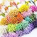 Sorrento Crafts 900pcs/lot Multicolor 1mm Double Heads DIY Pearl Flower Stamen Pistil Cake Craft Wedding Home Decoration(Color 1)