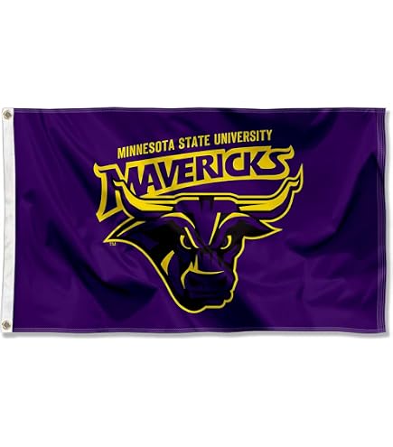 Minnesota State Mavericks Large College Flag – 3x5 Feet, Officially Licensed, 100% Polyester With Grommets - View #4