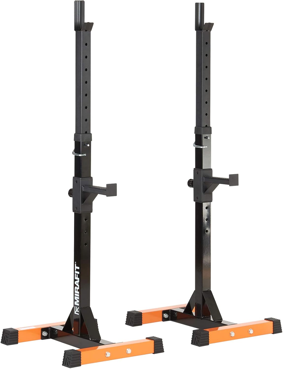 Mirafit Adjustable Squat Stands with Spotters Amazon.co.uk Sports