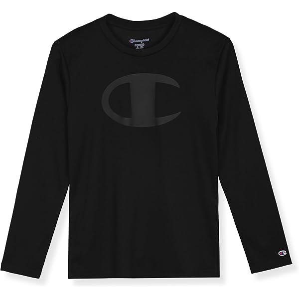 Amazon.com: Champion Boys' Big Long Sleeve Tee Shirt for