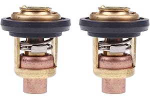 Dowfane Marine Thermostat 19300-ZY3-023 19300-ZW9-003 Compatible with Honda 9.9-225 Hp 4-Stroke Assy 2Pcs