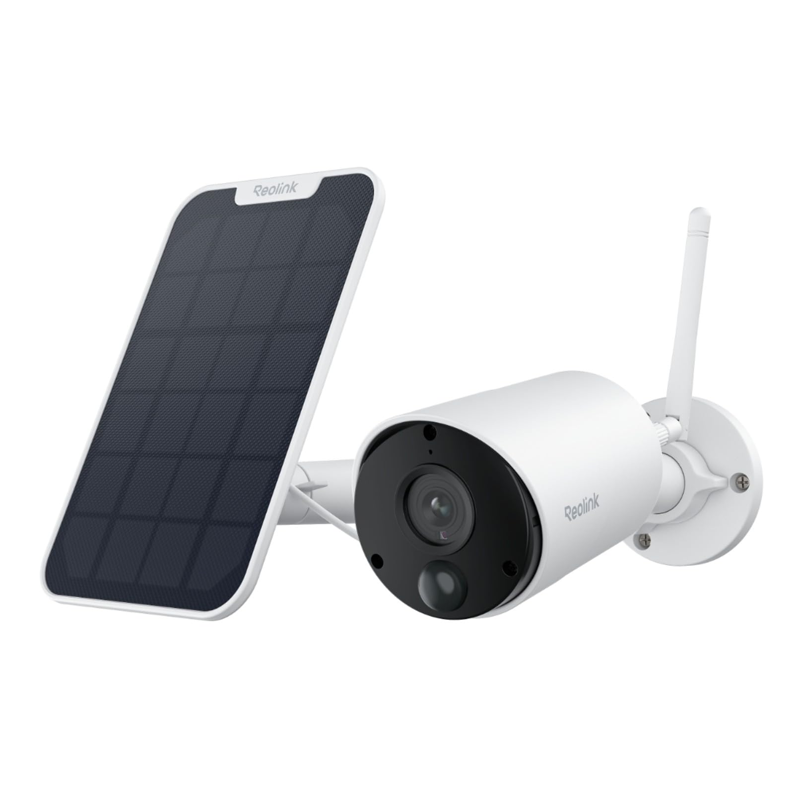 Reolink 5MP Überwachungskamera Aussen Akku, Kabellose Solar WLAN Kamera Outdoor mit PIR- & KI-Erkennung, 2,4GHz Wi-Fi, IR-Nachtsicht, 2-Wege-Audio, Wetterfest, Argus Eco 3K mit Solarpanel