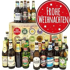 Frohe Weihnachten | Bier aus aller Welt und D | 24 Biere | Bier Set