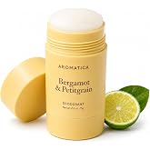 AROMATICA Bergamot &amp; Petitgrain Deodorant for Women and Men | Aluminum Free Deodorant with Tested 24-Hour Odor Care, 2% Niacinamide and Hinoki Cypress Oil, Silky Balm, 2.6 oz (75 g)