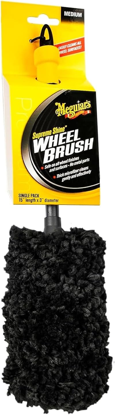 Meguiar's X1902EU Supreme Microfibre Wheel Brush, Medium, 37cm x 8cm