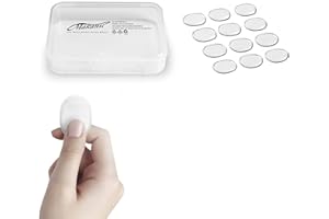 MAKANU Drum Gel, 12 Pcs Clear Drum Dampener, Drum Damper Gel Pads, Non-toxic Soft Drum Sound Dampening, Tone Control for Your Drum Head