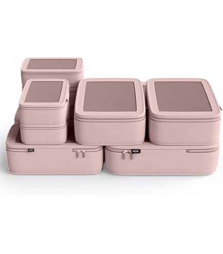Amazon.com | NOBL Travel Compressible Packing Cubes Set, 6 Pieces