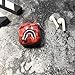 Shark Teeth Camo Softshell Silicone AirPods IMD Case for 1st & 2nd Gen AirPods Charging & Wireless Charging Case Protective Cover and Skin Supreme Gift Bape Boy Girl [NO Button Cutout] (Red)