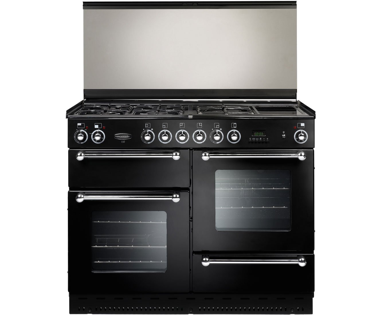 Rangemaster Range Cooker Freestanding RMS110DFFBL/PDC Black