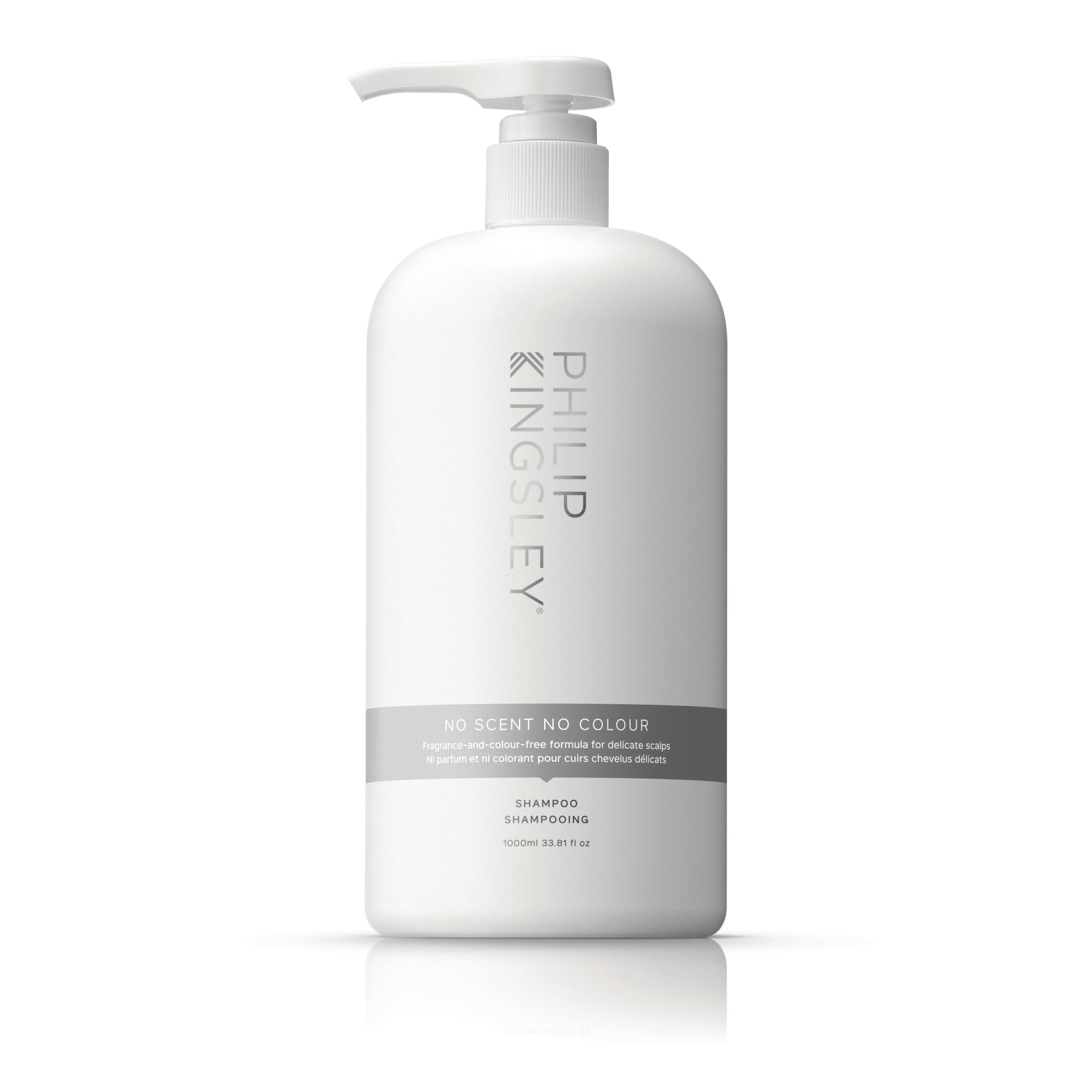 Philip Kingsley | No Scent No Colour Shampoo | For Sensitive and Delicate Scalps | Sulfate-Free and Fragrance-Free | 1000ml