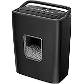 Bonsaii Paper Shredder, 8-Sheet Crosscut Shredder with 4.2 Gallon Bin Shred Credit Card/Mail/Staple/Clip for Home Office, P-4