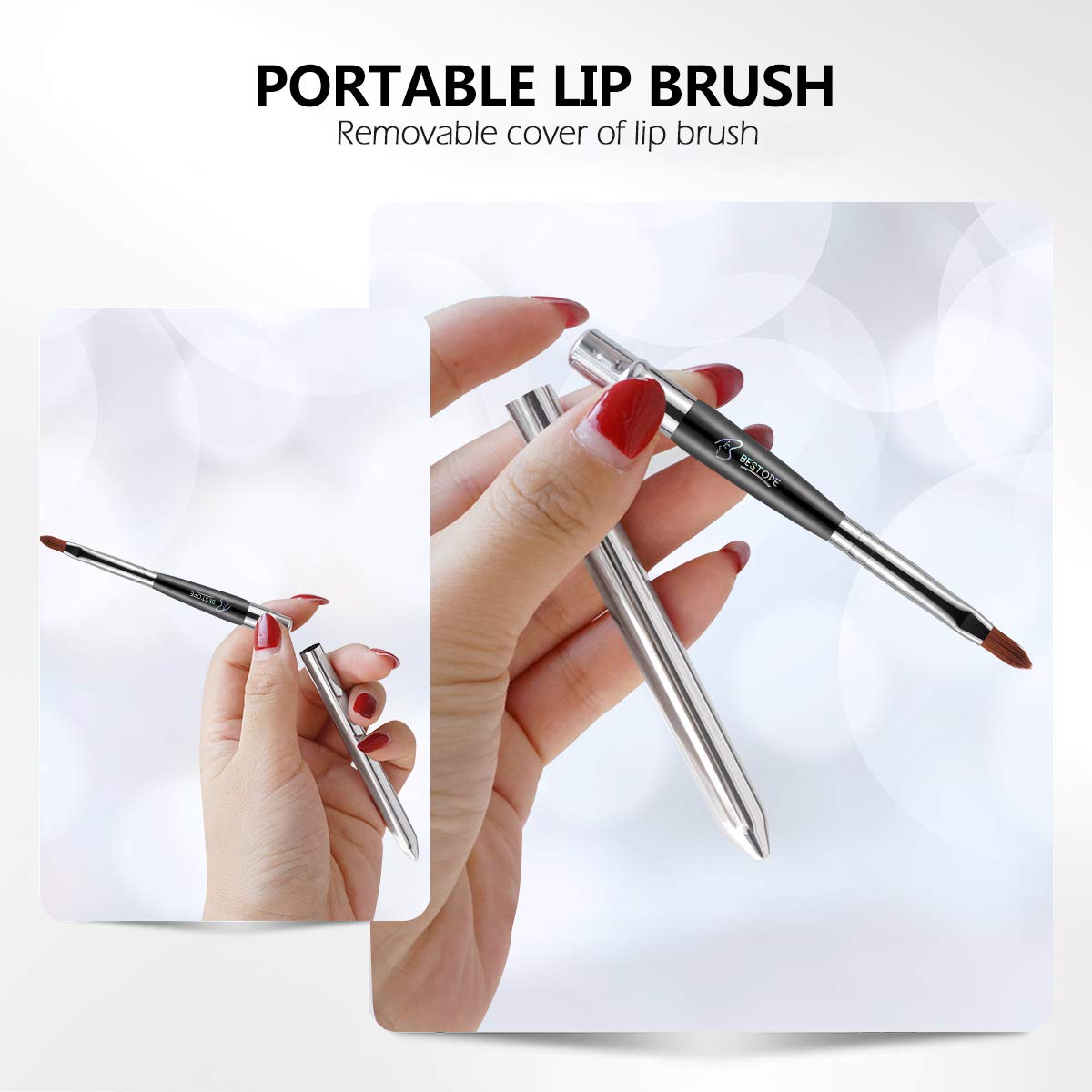 BESTOPE 16Pcs Makeup Brushes Set, 4Pcs Beauty Blender Sponge Set and 1 Brush Cleaner, Premium Synthetic Foundation Brushes Blending Face Powder Eye Shadows Make Up Brushes Kit: Beauty