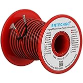 BNTECHGO 20 Gauge Silicone Wire Spool Red and Black Each 50ft 2 Separate Wires Flexible 20 AWG Stranded Tinned Copper Wire