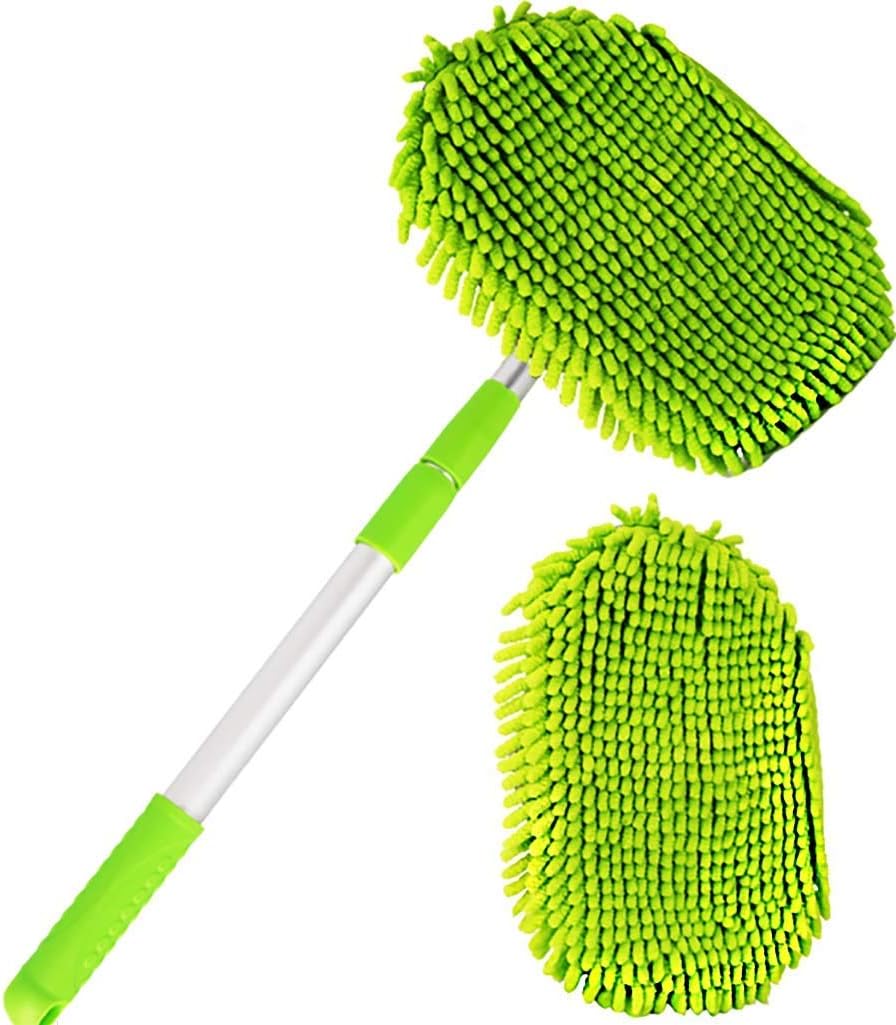 LYLN Multi-Function Chenille Brush Car Wash Mop Brush 360 Degree Car Cleaning Telescopic Chenille Microfiber Wash Brush Car Cleaning Supplies