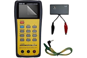 DER EE DE-5000 Handheld LCR Meter with Test Lead & Guard Line & LCD Protection Film