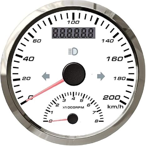 Amazon Co Jp 85mm Gpsスピードメーター0km Hタコメーター付き0 8000rpm 取り付けが簡単で Color Ws 車 バイク