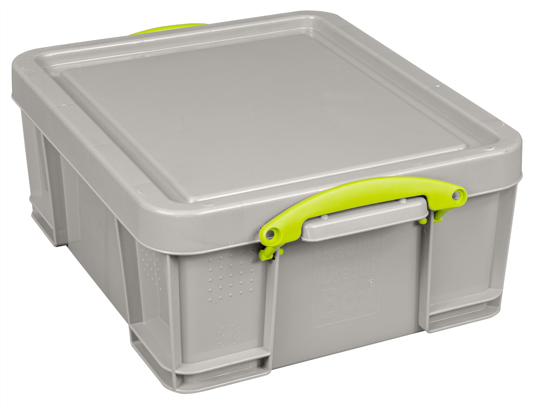 Really Useful Box Plastic Storage 18 Litre Recycled Dove Grey