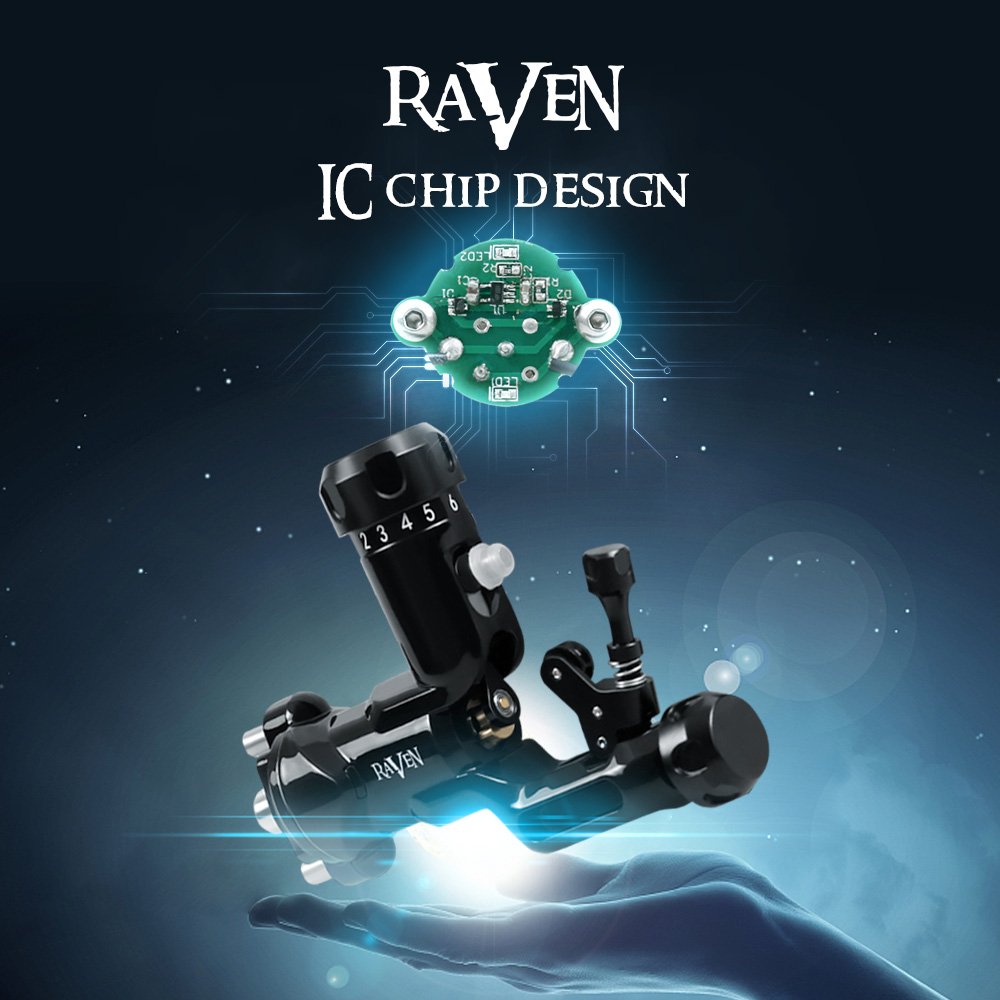 Mua DragonHawk Raven Rotary Tattoo Machine Soft Hard Hit Adjuster