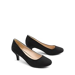 DREAM PAIRS Womens Suede Bridal Wedding Low Heel