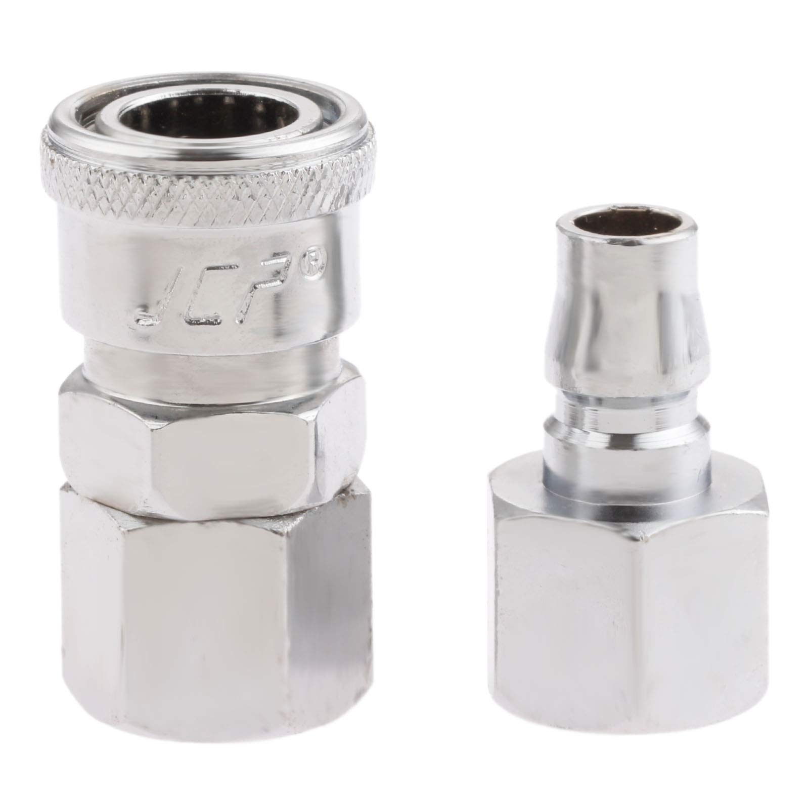 Air Line Hose Fittings 3/8" BSP Female Thread Quick Release Coupler Connector-Pack of 2