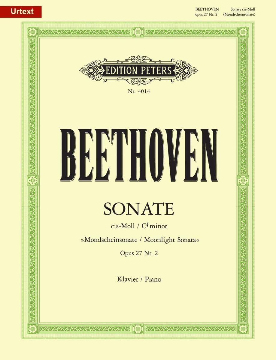Beethoven: Piano Sonata No. 14 in C-sharp minor Op. 27, No. 2 (Moonlight Sonata) (EP4014): Sonata Quasi Una Fantasia (Edition Peters)