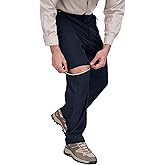 MoFiz Men's Hiking Pants Water Resistant Quick-Dry Lightweight Outdoor Sweatpants Convertible Zip Off Shorts 5-Zip Pockets