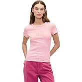 Gap Womens Short Sleeve Pointelle Ribbed Knit Top
