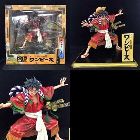Amazon Co Jp Asjhk ワンピース玩具モデル漫画のキャラクターデコレーション グッズ 工芸品歌舞伎 ルフィ18 5cm おもちゃの像 色 A ホーム キッチン